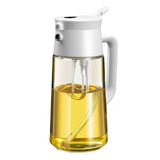 2 in 1 Spray Bottle For Cooking Olive Oil Sprayer Dispensers for Camping BBQ Baking Soy Sauce Kitchen Tool 500ml
