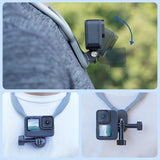 TELESIN Silicone Neck Hold Mount for GoPro Hero 11 10 9 8 7 6 5 Insta360 DJI Osmo Action Smartphone Magnetic Action Accessories