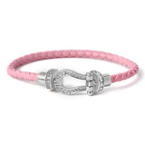European And American New Classic Fashion Leather Cord Magnetic Bracelet