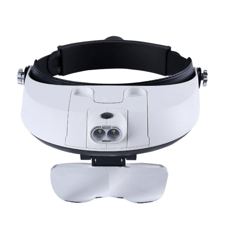Read Loupe Adjustable Wearing Headband Magnifier Watchmaker Repair Glasses Magnifier High-definition Magnifying Glass With 5 Len