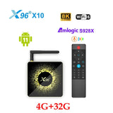 X96 X10 TV Box Android 11 DDR4 Amlogic S928X Support 8K USB3.0 5G Wifi 1000M LAN BT5.2 vs h96 max v58 mecool km2 plus dee