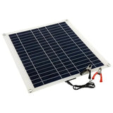 20W Portable Solar Panel Double USB 18V Metal Border Silicon Solars Panels with Car Charger Crocodile Clip for Camping