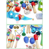22 PCS Orff Musical Instruments Set Children Early Childhood Music Percussion Toy Combination Kindergarten Teaching Aids