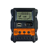 12V 24V PWM Solar Charge Controller 10A 20A 30A Solars Plate Controllers Sola r Panel Battery Regulator Dual USB 5V LCD Display