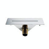 135X35mm Rectangular String Waterfall Outlet Stainless Steel Bathroom Shower Faucet Rectangle Bathtub Water Jet Nozzle