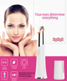Anti-aging Galvanic Eye Massager for Dark Circles Eye Bags Wrinkle Remover Mini Heated Eye Facial Lip Massager with Vibration