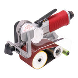 Pneumatic grinding abrasive belt small hand-held wire drawing metal stainless steel polishing hine