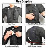 Outdoor Bladder Sports Vest With 2 Water Bag For Women Men Running Cycg Climbing Hiking S-XXL