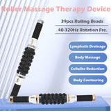 Golden Electric Portable Body Massager for Lymphatic Drainage, Fat Removal and Muscle Relief.