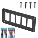 DIY 2 3 Gang Dual LED Marine Rocker Panel SPST ON-OFF For Car Switch Boat Truck 12V 24V 5 Pin