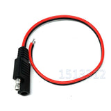 DIY 10 PCS Power Automotive 18AWG 30CM 2 Pin with SAE Connector Quick Disconnect Extension Cable