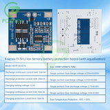3S 12V 15A / 20A BMS 18650 Lithium Battery Protection Board 11.1V 12.6V Anti-overcharge With Balance And Temperature Control
