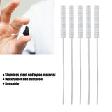 10pcs Vent Brush 2.5mm Professional Nylon Hair Hearing Aid Tube Cleaning Tool Accessory