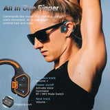Bone Conduction Headphones Bluetooth 5. 1 Wireless Earphone 16GB Stereo Music Headset IP68 Waterproof Swimming Earbuds