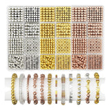 1740 PC 8 Styles Spacer Kit Bracelet For Bracelets Making Round Beads Crafts