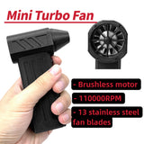 120000/110000RPM 45m/s Mini Violent Multi-purpose Turbo Jet Fan Build in Battery