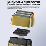 2024 New Resuxi LK-3305 All-metal Electric Usb Shaver Men's Household Razor Hair Trimmer Barber Shop Accessories
