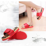 Newly Natural Pebble Stone Massager Slippers Reflexology Care Blood Activating Foot Acupuncture Point Massage Shoes