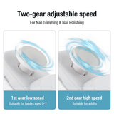 2 In 1 Electric Nail Clippers With Lights Automatic Anicure Trimmer For Baby Finger Toe Scissors Pedicure Thick Nails Cutter