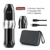 2023 New Arrival Wireless Tattoo Machine Pen Gun Rotary Battery Strong Coreless Motor LCD Digital Display for Artist Body