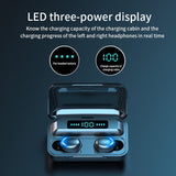 F9 Wireless Earphones Bluetooth 5.0 TWS LED Dislpaly Binaural Headset Waterproof HD Calling CVC 8.0 Noise Reduction Headphones
