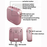 Rolton K400 Voice Amplifier Megaphone Booster 4 Colors Portable Wired Mini Audio Speaker FM Radio MP3 Teacher Training
