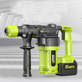 Brushless Hammer Electric Pick Impact Drill Multi-function Cordless Rotary Tool WIht Large-Capacity Battery