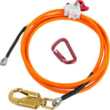 Steel Wire Core Flip Line Kit Adjustable Climbing Positioning Rope for Arborists Tree Climbers Outdoors