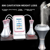 NEW 80K Cavitation RF Ultrasonic hine Body Slimming System Fat Burning Cellulite Household Massager Facial SKin Tightening