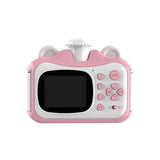 Instant Print Digital Kids Camera Selfie 1080P Video Camera for Kid with 180° Rotating Len Rechargeable Toy Camera for 3-12 Years Old Girls Boys Birthday