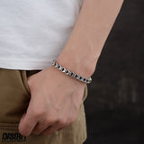 Sterling Silver Bracelet Men's Fashion Brand Ins