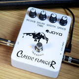 JOYO JF-07 Classic Flanger Pedal Effect Tremulous Vibratos &amp; Chorus for Electric Guitar Metallic Flanger guitar processor