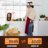 Wireless Meat Thermometer - 328FT Remote Range, Smart Cooking with 2.7-inch LCD