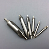 6 PCS HSS Combined Center Drills Bit Set Countersink 60 Degree Angle 5/3/2.5/2/1.5/1 mm