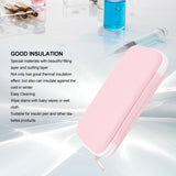 Insu Cooler Case Heat Insulation Cold Resistant Zipper Closure Light Canvas Portable Diabete Travel Bag