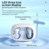 U3 Wireless Bluetooth Earphone Headphones Outdoor Sports Headset 5.3 With Charging Bin Display Touch Control Earbuds for Music