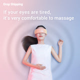 Heating Eye Massager Airbag Massage Eyes Mask with Music Vibration for Migraines Dry Eye Eye Strain Dark Circles Relief Vibrator