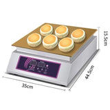110V/220V Commercial Digital Display Soft Japanese Souffle Pancake hine Comb