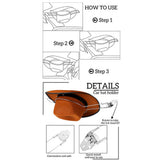1Pc Steel Mounted Cowboy Holder Multi-Functional Storage Rack Hat Hook Car Accessory