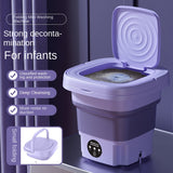 Portable Folding Bucket for Clothes, Socks & Underwear - Home & Travel Washing Machine