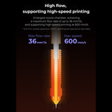 Creality 0.6mm "Unicorn" Quick-Swap Nozzle Supporting High-speed Printing at 600 mm/s Suitable for K1(2024)/K1 Max(2024)/K1C