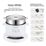 2.6L Electric Multi Cookers Heating Pan Stew Household Cooking Pot Hotpot Noodles Eggs Soup Steamer Rice Cooker