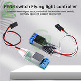 RC Model Aircraft PWM Electronic Module Navigation Light Controller 1CH Relay 5V-12V Universal Switch