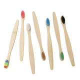 10/20/40PCS Children'S Colorful Toothbrush Natural Bamboo Tooth Brush Set Soft Bristle Charcoal Bamboo Toothbrushes Oral Care