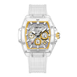 Faion Watch Men and Women Brand ONOLA Luxury Transparent Plastic  Waterproof Quartz Silicone Men Watches relojes para hombre