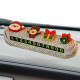 Number Plate Christmas Accessories Parking Card Glow In The Dark Automobile Temporary Car