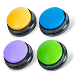 Recordable Buttons, Buttons For Communication Pet Training Buzzer, Dog Talking Button Set Funny Gift ,4PCS