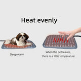 Pet Electric Heating Pad For Dogs And Cats With Anti-Bite Steel Cord Waterproof Adjustable Dog Warm Bed Mat