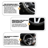 Non Slip Breathable Carbon Fiber Steering Wheel Sleeve Protector Cover Car Accessories For Women
