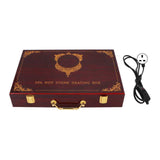 Electric Portable Wooden Energy Massage Stone Heater Kit Hot Rock Heating Box Case Warmer Device for Adult
